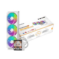 DarkFlash DV360S Max  360mm Liquid AIO CPU Cooler with LCD Screen, WH(Open Box)