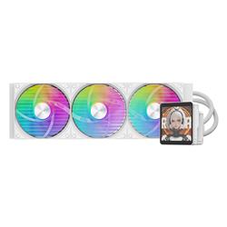 DarkFlash DV360S Max  360mm Liquid AIO CPU Cooler with LCD Screen, WH(Open Box)