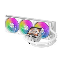 DarkFlash DV360S Max  360mm Liquid AIO CPU Cooler with LCD Screen, WH(Open Box)