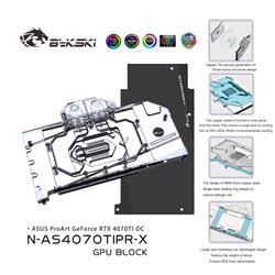 Bykski Full Coverage GPU Water Block and Backplate For ASUS RTX 4070TI