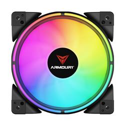 ARMOURY Block Guardian ARGB Fan,Silent Fan,Black