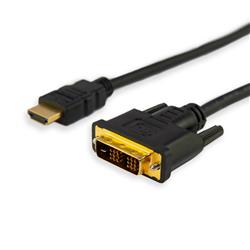 iCAN HDMI to DVI (DVI-D) Single Link Cable, Male to Male, 10FT, Black