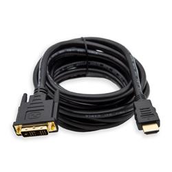 iCAN HDMI to DVI (DVI-D) Single Link Cable, Male to Male, 10FT, Black