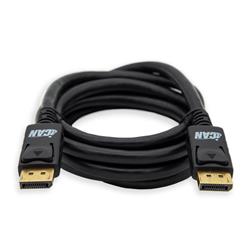 iCAN 28AWG DisplayPort 1.2 Cable, 6 FT, Black