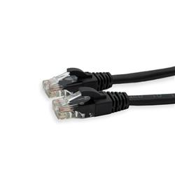 iCAN CAT6 24AWG RJ45 Patch Cable, Snagless, 25FT, Black