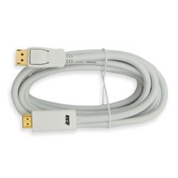 iCAN 28AWG 1080p DisplayPort to HDMI Cable, M/M, Gold Plated, 10FT, White(Open Box)