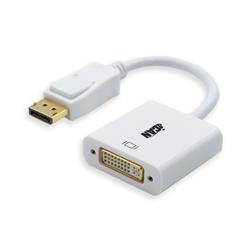 iCAN DisplayPort  to DVI  Adapter, Male to Feamle, Gold Plated, White(Open Box)