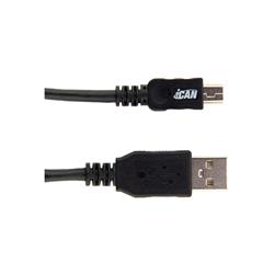 ICAN Mini USB2.0 5-pin Cable for Camera/Camcorder - 10 ft.