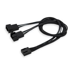 iCAN Internal Fan Power Splitter Cable for two CPUS, 12 Inches(Open Box)