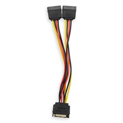 iCAN SATA Power Y Cable 15-pin 1 Male to 2 Female (ZGH-CP06)