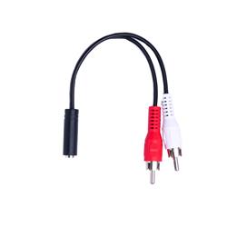 iCAN 3.5MM 28AWG Female to 2RCA Male Adapter