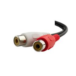 iCAN 3.5mm 28AWG PC Stereo Male to 2 RCA Female Adapter