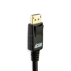 iCAN 28AWG DisplayPort 1.2 Cable, Male to Male, 3FT, Black