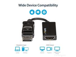 STARTECH DisplayPort to HDMI Adapter - 4K 60Hz (DP2HD4K60S)