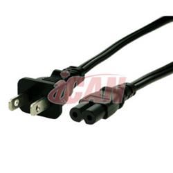 iCAN External Notebook PC Power Cable 2-pin Non-polarized, 2FT(Open Box)