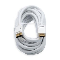 iCAN 28AWG 1080p DisplayPort - HDMI Cable Male to Male Gold-plated White Color - 15 ft.(Open Box)