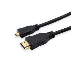 Micro HDMI to HDMI 1.4 Cable, 10 FT, Black