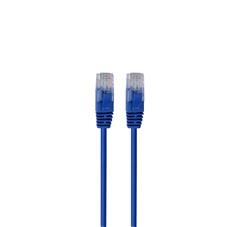 iCAN Super Slim Premium CAT6 LAN Patch Cable, High Speed 1Gbps 250MHz, with Strand-relief Blue Boots, 28AWG, 3FT