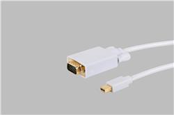 iCAN Mini Displayport to SVGA 32AWG Gold-plated Cable - 6 ft.