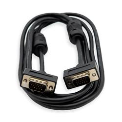 iCAN PC External Video Cable, Super VGA Ultra Slim, Double Shielded, Coaxial HD15, M/M, 6FT