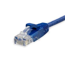 iCAN Super Slim Premium CAT6 LAN Patch Cable, High Speed 1Gbps 250MHz, with Strand-relief Blue Boots, 28AWG, 7FT(Open Box)