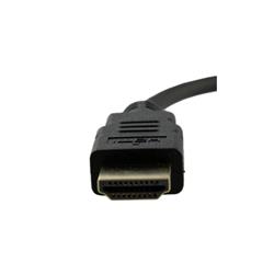 iCAN HDMI To VGA Adapter Audio Micro 5pin Connector for DC Male A to VGA Female 15pin 30AWG OD6.0mm Gold plated, Black (ZGH-DG0