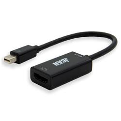 iCAN Passive Mini DisplayPort 1.2 to HDMI 4K x 2K Adapter, M/F, Black