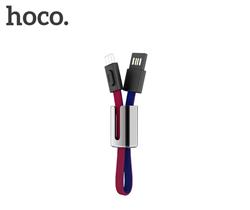 Câble clé USB micro HOCO Mascot, 19 cm, rouge et bleu
