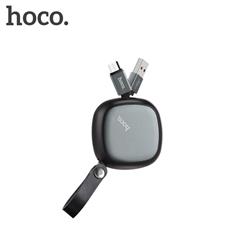 HOCO Retractable Micro USB Cable, Black (U33)(Open Box)