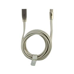 iCAN Type C Cable, Zinc Alloy, LED Indicator, 2M, White