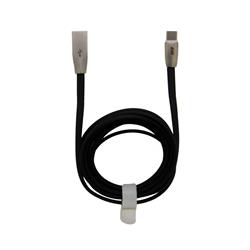 iCAN Type C Cable, Zinc Alloy, LED Indicator, 2M, Black