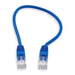 iCAN Super Slim Premium CAT6 LAN Patch Cable, High Speed 1Gbps 250MHz, with Strand-relief Blue Boots, 28AWG, 1FT(Open Box)