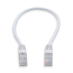 iCAN Super Slim Premium CAT6 LAN Patch Cable, High Speed 1Gbps 250MHz, with Strand-relief White Boots, 28AWG, 1FT