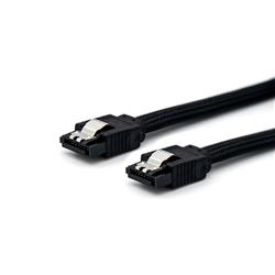 iCAN SATA 3 6GB/s Data Cable Straight-Straight - 18" Black, Braided