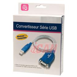 iCAN USB 2.0 to DB9 Serial Male Adapter w/ Vista Support Firmware(Open Box)