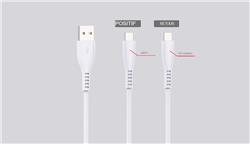 iCAN 4ft USB Type C Cable, with sensor & LED Light, White(Open Box)