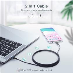 Choetech 60W USB Type C Braided Fast Charging Cable  Combo (4ft + 6ft)(Open Box)