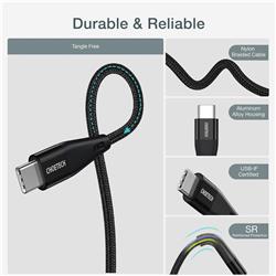 Choetech 60W USB Type C Braided Fast Charging Cable  Combo (4ft + 6ft)(Open Box)