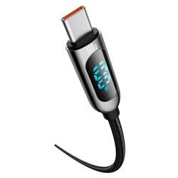 Baseus Display Fast Charging Data Cable USB Type-C to Type-C 100W, 2m (6.6ft), Black