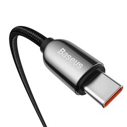 Baseus Display Fast Charging Data Cable USB Type-C to Type-C 100W, 2m (6.6ft), Black