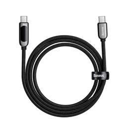 Baseus Display Fast Charging Data Cable USB Type-C to Type-C 100W, 2m (6.6ft), Black