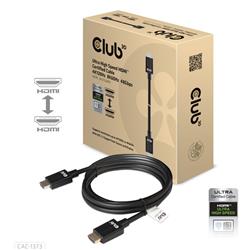 CLUB 3D Ultra High Speed HDMI™ Certified Cable 4K120Hz 8K60Hz 48Gbps M/M 3m/9.84ft (CAC-1373)