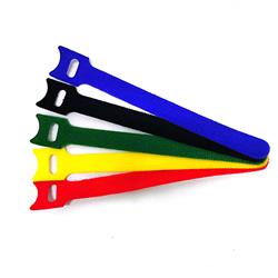 iCAN 50pcs Reusable Cable Ties/ Velcro straps, 6-Inch, 5 colors