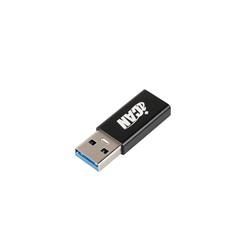 iCAN USB 3.0 A Male to Type C Female Adapter, 5G, Aluminum Black