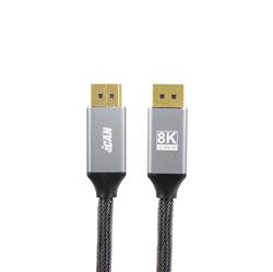 iCAN Premium 6ft DisplayPort 1.4 to DisplayPort 1.4 8K Cable, Male to Male, Braided