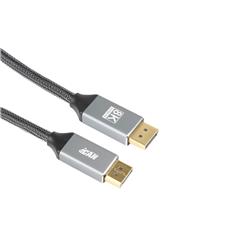 iCAN Premium 6ft DisplayPort 1.4 to DisplayPort 1.4 8K Cable, Male to Male, Braided