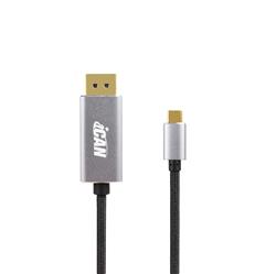 iCAN 6ft USB Type-C To DisplayPort cable, 4K@60Hz, Metal Connector, Braided(Open Box)