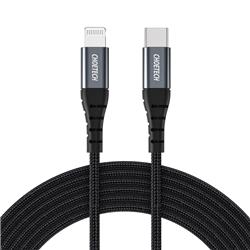 Choetech USB C To Lightning Cable [3m/9.8ft Apple MFi Certified] Premium Nylon Braided