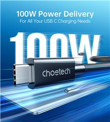 Choetech [Intel Certified] Thunderbolt 4 Cable 2.6ft 40Gbps With 100W Charging And 8K@30Hz 5K@60Hz Or Dual 4K Video(Open Box)