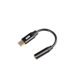 iCAN Type C to 3.5mm Audio Adapter, Black(Open Box)